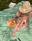 Green Leaves Picnic Rug