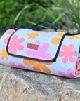 Retro Floral Picnic Rug