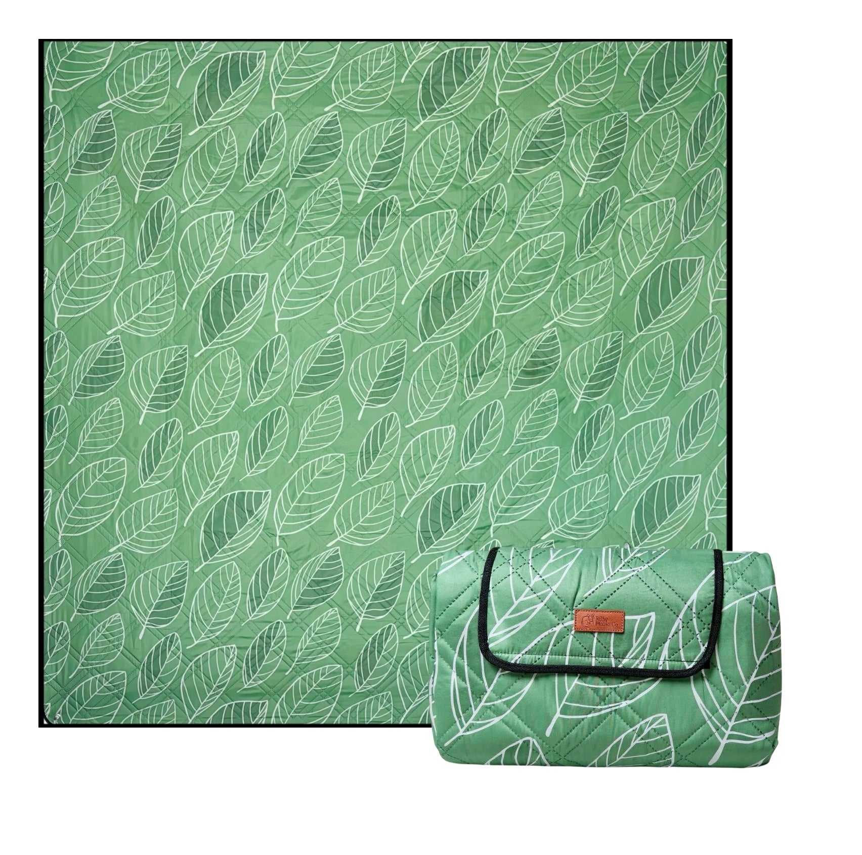 Green Leaves Picnic Rug
