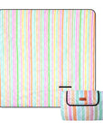 Rainbow Stripes Picnic Rug 2m x 2m