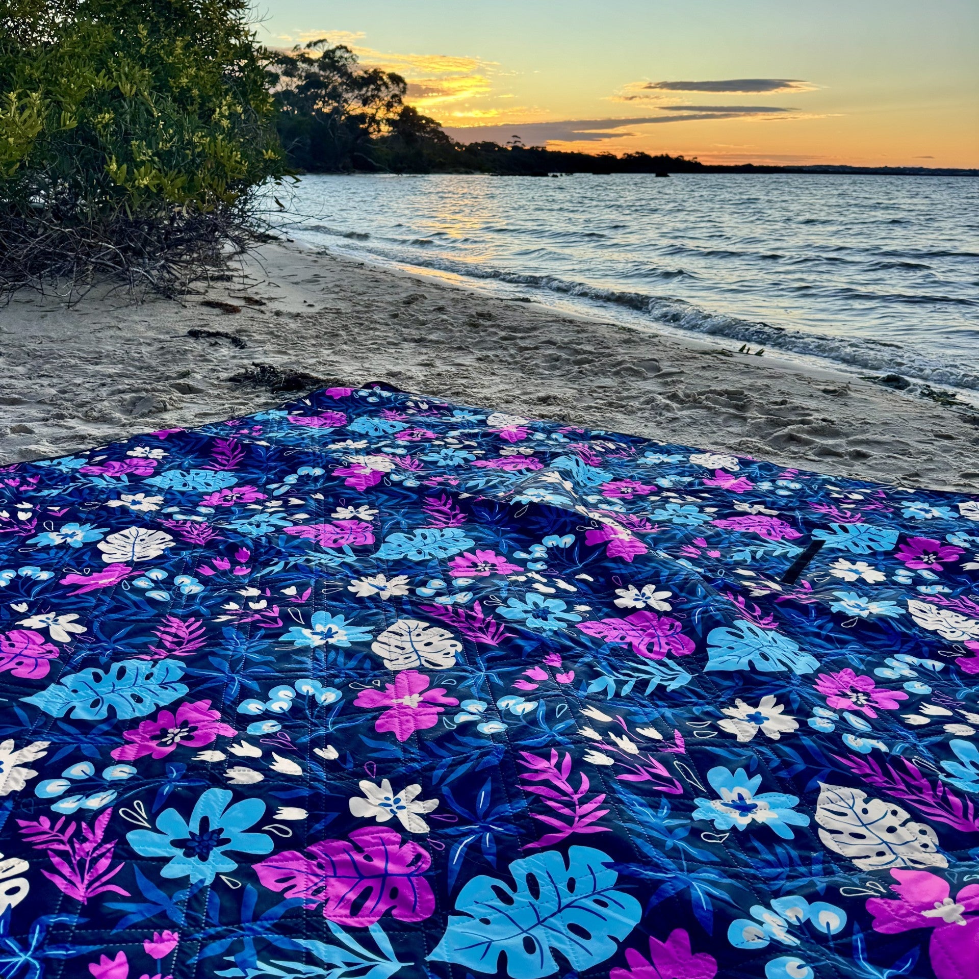 Bright Palms Picnic Rug