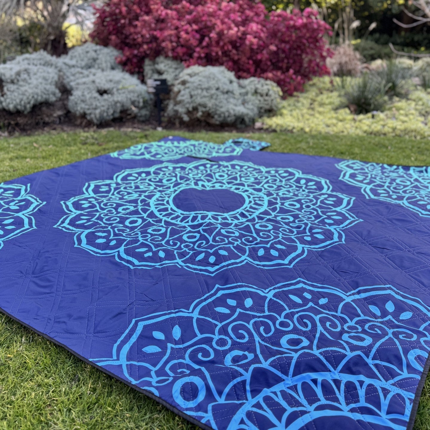 Vibrant Mandala Picnic Rug