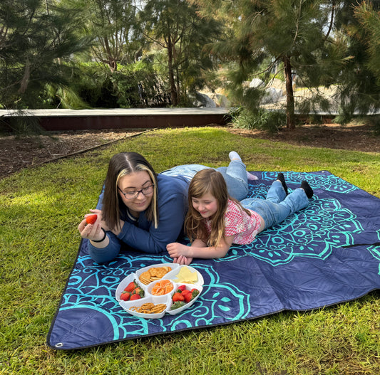 Vibrant Mandala Picnic Rug