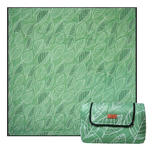 Green Leaves Picnic Rug