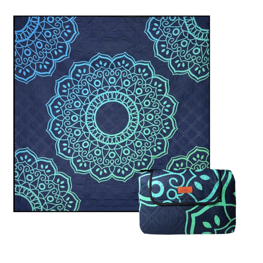 Vibrant Mandala Picnic Rug