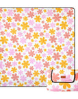 Retro Floral Picnic Rug 2m x 2m