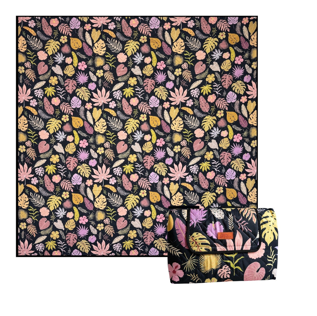 Unique Picnic Rug Autumn Leaves Picnic Rug - Large 2x2m Waterproof Outdoor Blanket ...