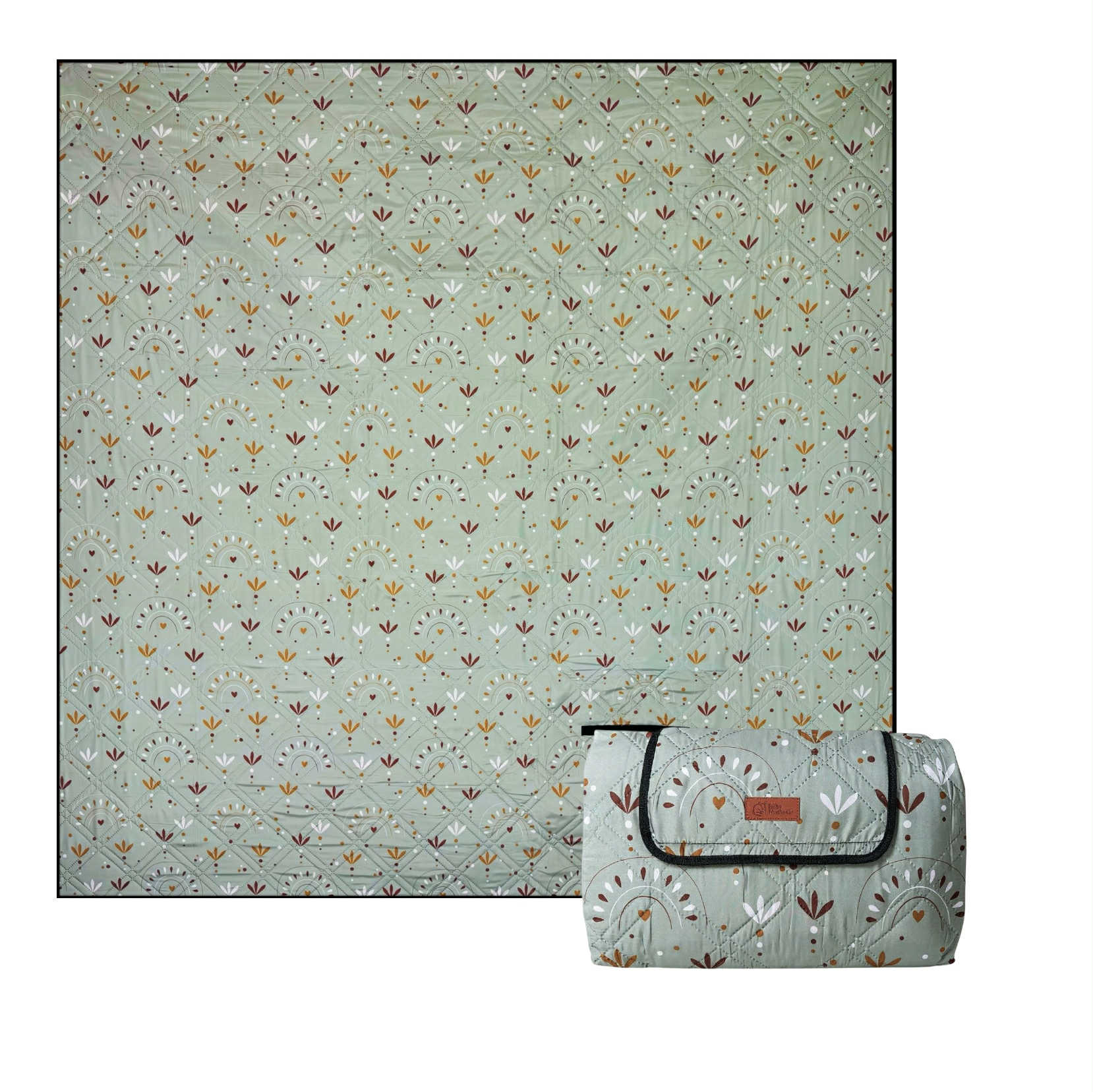 Boho Picnic Rug Plus 2x2m waterproof outdoor blanket with enhanced cushioning